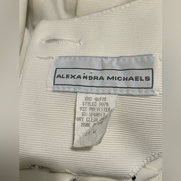 Sz 14W Alexandra Michaels  vest white & black - Picture 7 of 8